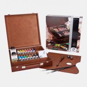 Coffret Huile fine Van gogh Inspiration 14 tubes auxilliaires et accessoires