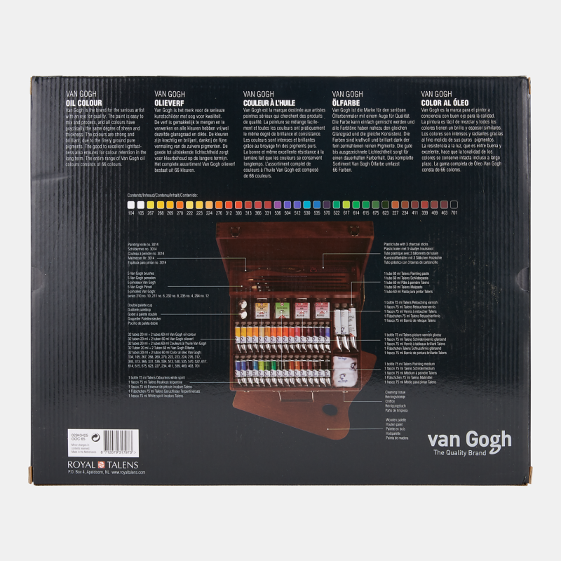 Coffret artiste Huile fine Van gogh Supérieur Talens