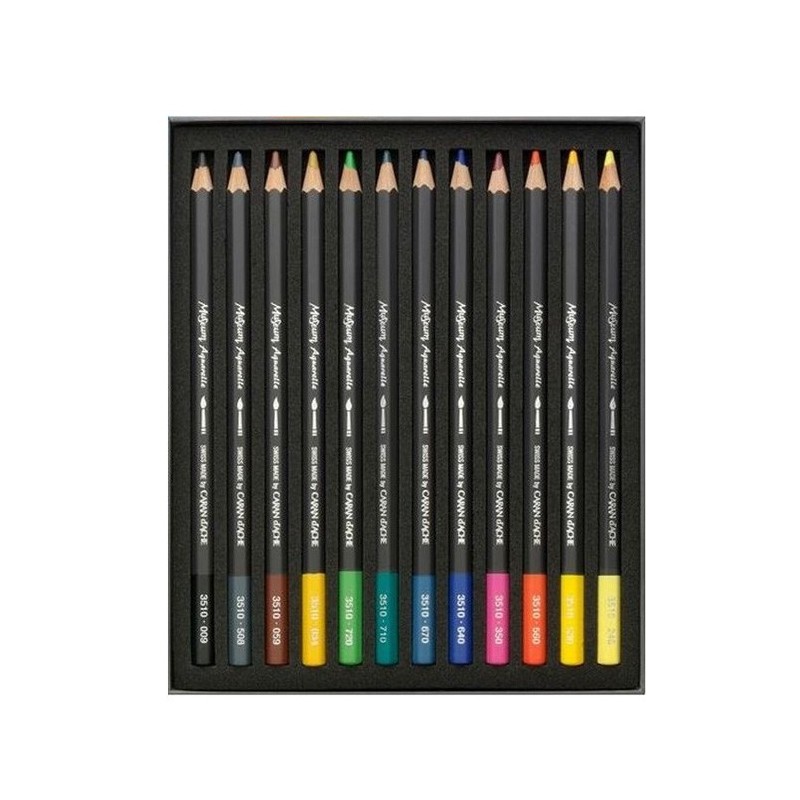 12 crayons Museum aquarellable Caran d'Ache