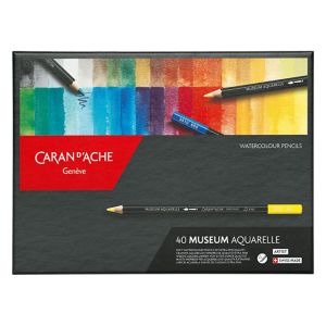 Set en carton de 40 crayons aquarellable Museum - Caran d'Ache