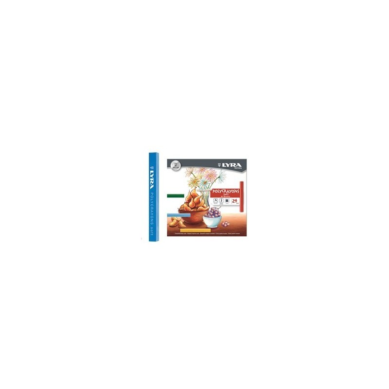 Pastels Lyra Polycrayons Soft,pastels tendres carrés