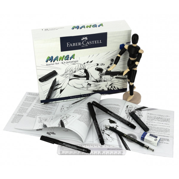 Manga drawing kit for beginners Faber Castell