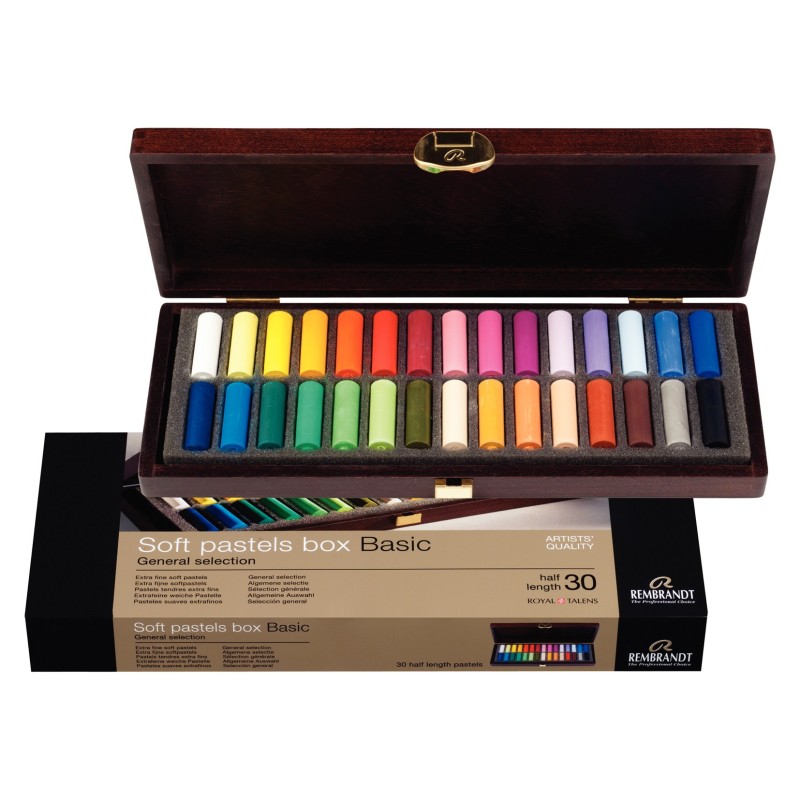 Coffret 30 demi-pastels Rembrandt 