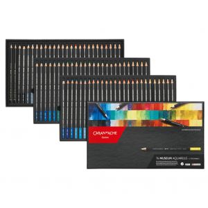 Boîte de 76 crayons aquarelle Museum - Caran d'Ache