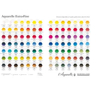 nuancier couleurs aquarelle extra-fine Sennelier