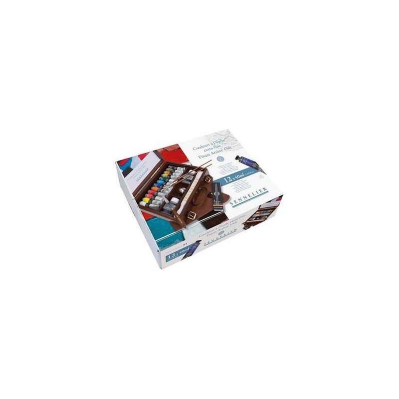 Coffret huile extra-fine - 12 tubes 40ml - Sennelier