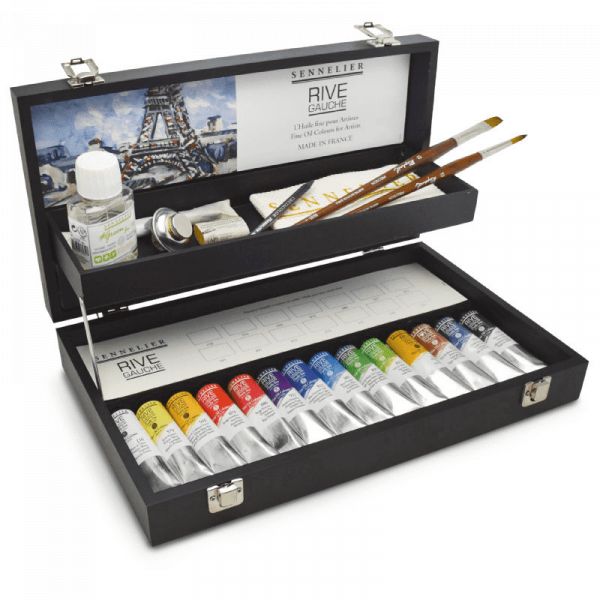 Coffret de peinture à l'huile extra-fine - 12 tubes - Sennelier