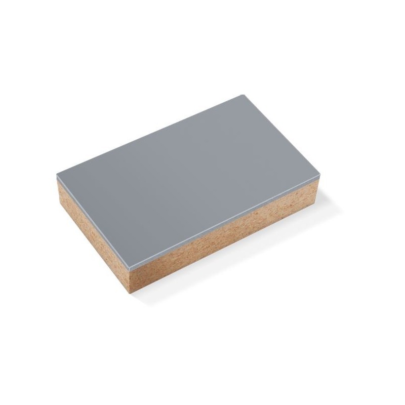 Plaques Linoléum sur bloc en bois
