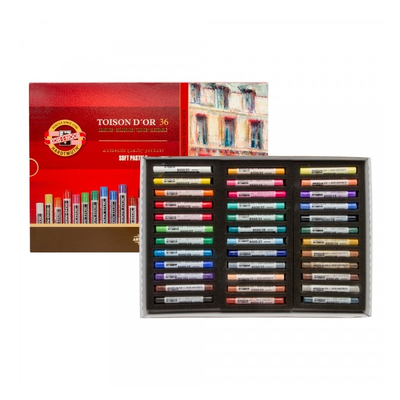Boîte de 36 pastels secs Toison d'or - Koh-I-Noor