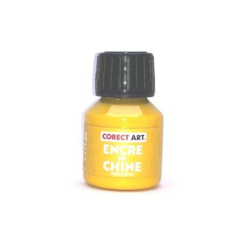Encre de chine de couleur jaune