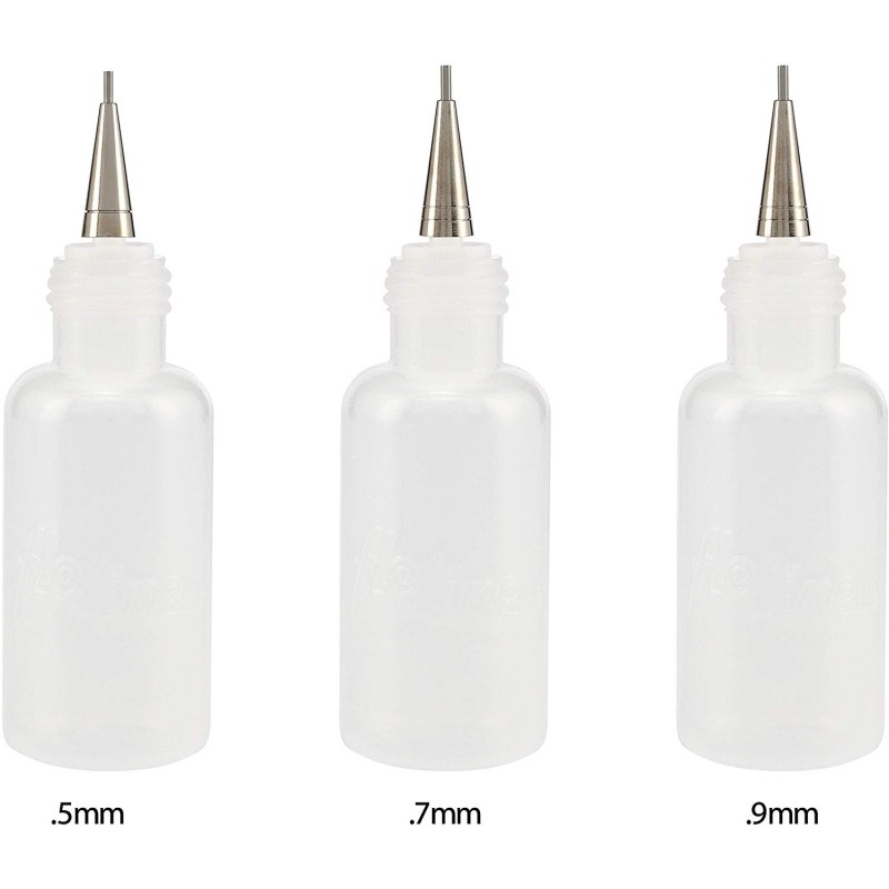 Set de 3 flacons Floline,  diamètre 0,5 mm - 0,7 mm & 0,9 mm