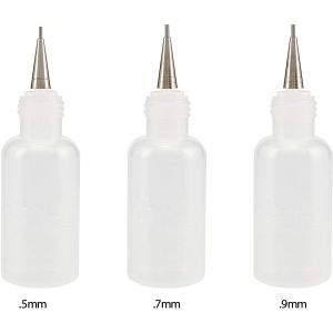 Set de 3 flacons Floline,  diamètre 0,5 mm - 0,7 mm & 0,9 mm