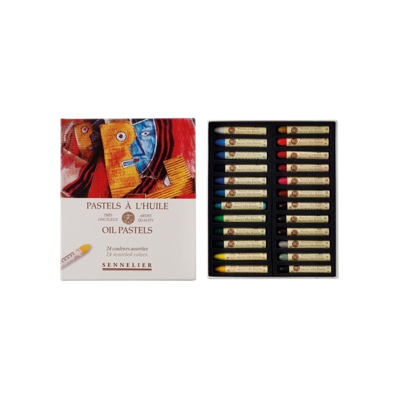 Boîte de 24 pastels à l'huile Sennelier