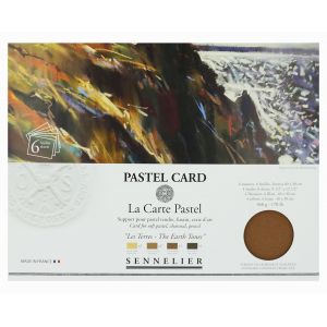 Pochette de 6 Pastel Card de couleurs assortis- 30x40cm - Sennelier