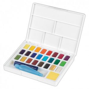 Set 24 demi-godets d'aquarelle Faber-castell