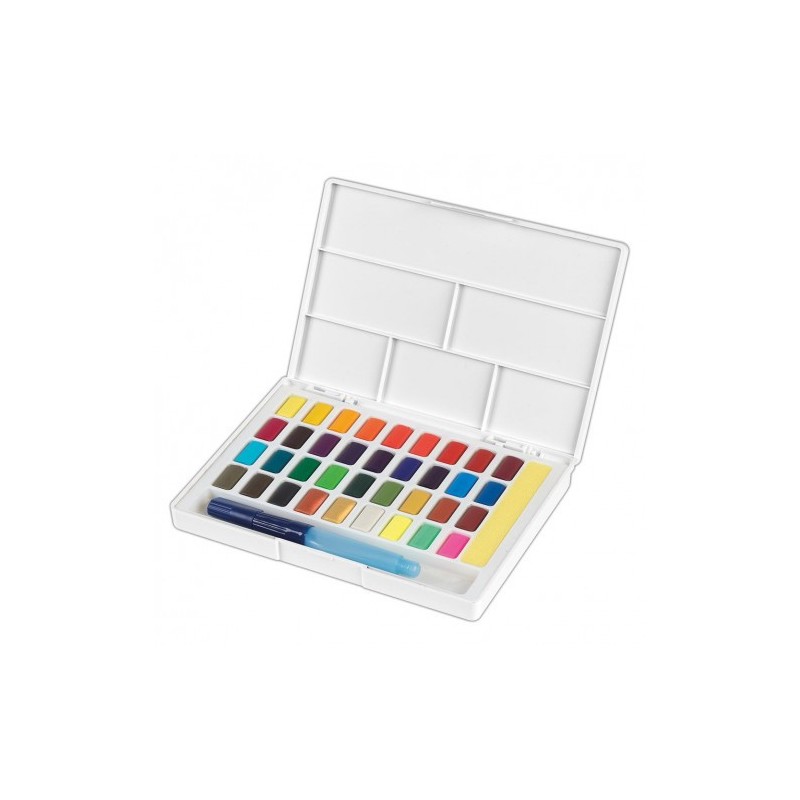 Set 36 demi-godets d'aquarelle Faber-castell