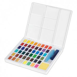 Set 48 demi-godets d'aquarelle Faber-castell