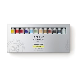 Set de 12 tubes de peinture à l'huile extra-fine - Lefranc & Bourgeois