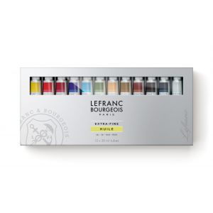 Set de 12 tubes de peinture à l'huile extra-fine - Lefranc & Bourgeois