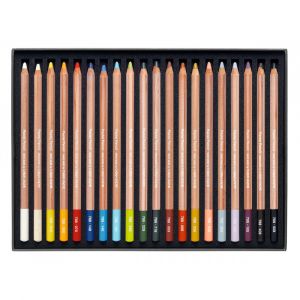 Assortiment de 20 crayons pastels extra-fins Caran d'Ache