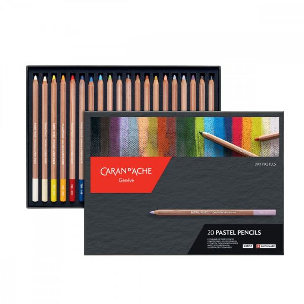 20 crayons pastels Caran d'Ache