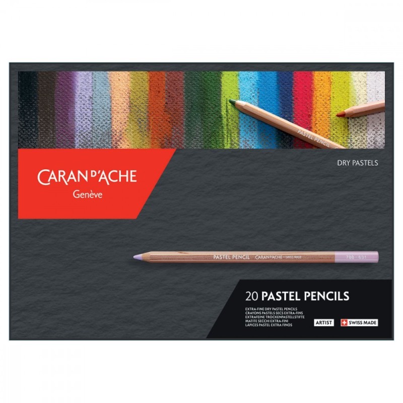 Boîte de 20 crayons pastels Caran d'Ache