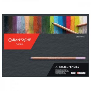 Boîte de 20 crayons pastels Caran d'Ache