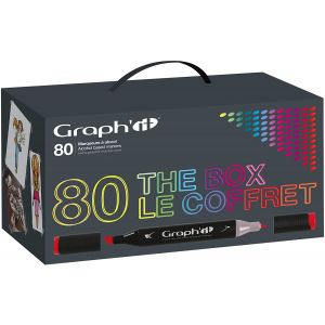 Coffret 80 marqueurs à alcool - Graph'it