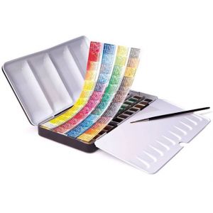 Boîte Aquarelle extra fine Sennelier - 48 demi-godets  - aquarelle au miel