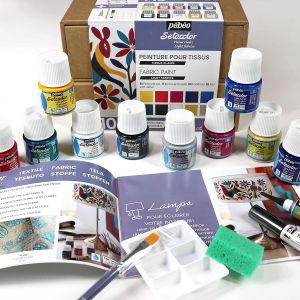 Coffret atelier Sétacolor, peinture sur tissu - Pébéo