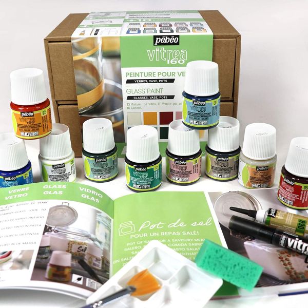 Coffret atelier Vitréa 160, peinture sur verre - Creastore