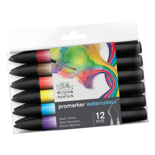 Boîte de 6 marqueurs aquarelle - Winsor & Newton - Creastore