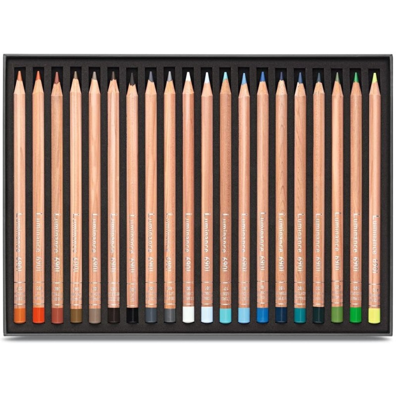 Palette complète 40 crayons de couleurs Luminance
