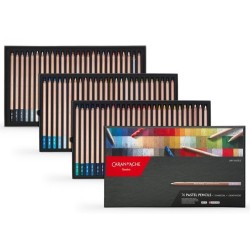 Coffret 76 crayons pastels Caran d'Ache