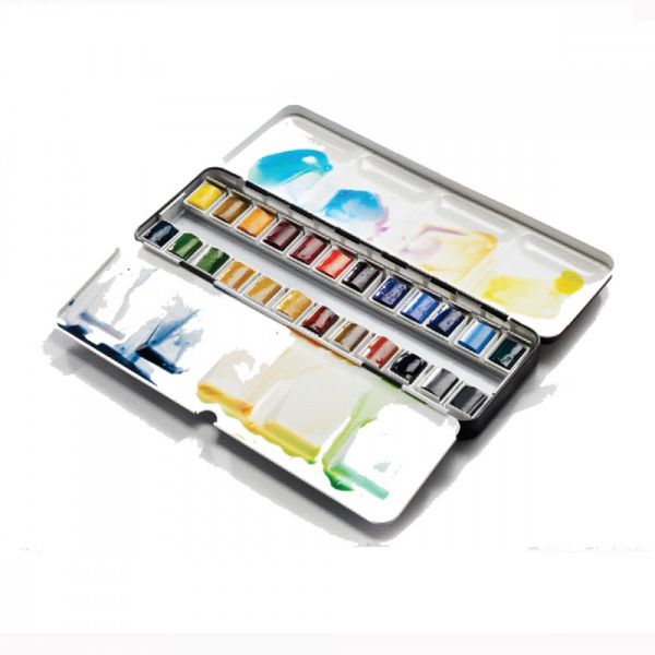 Aquarelle Professionnelle Extra-Fine - 1/2 Godet - Jaune Cadmium Foncé -  Winsor Et Newton pas cher