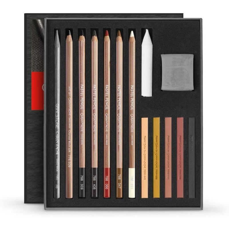 Crayons pastels + accessoires esquisse et croquis