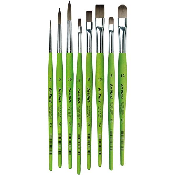 Pinceaux synthétiques hobby Fit for School - Da Vinci
