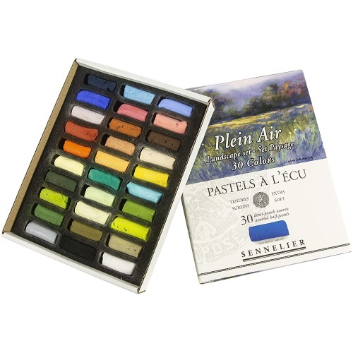 Set Paysage de 30 demipastels à l'écu Sennelier Creastore