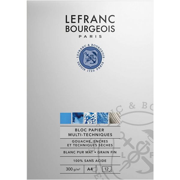 Bloc papier pour gouache - A4 120gr - Lefranc & Bourgeois