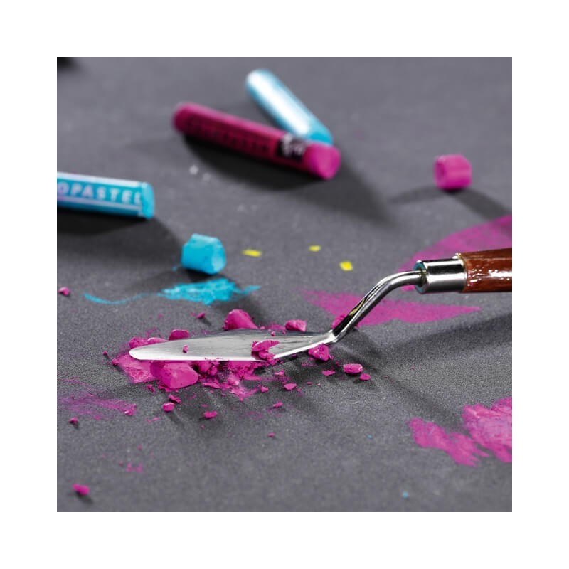 Pastel à l'huile Neopastel écrasé au couteau
