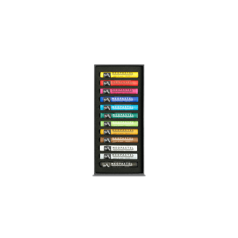 12 couleurs de pastels à l'huile Neopastel Caran d'Ache