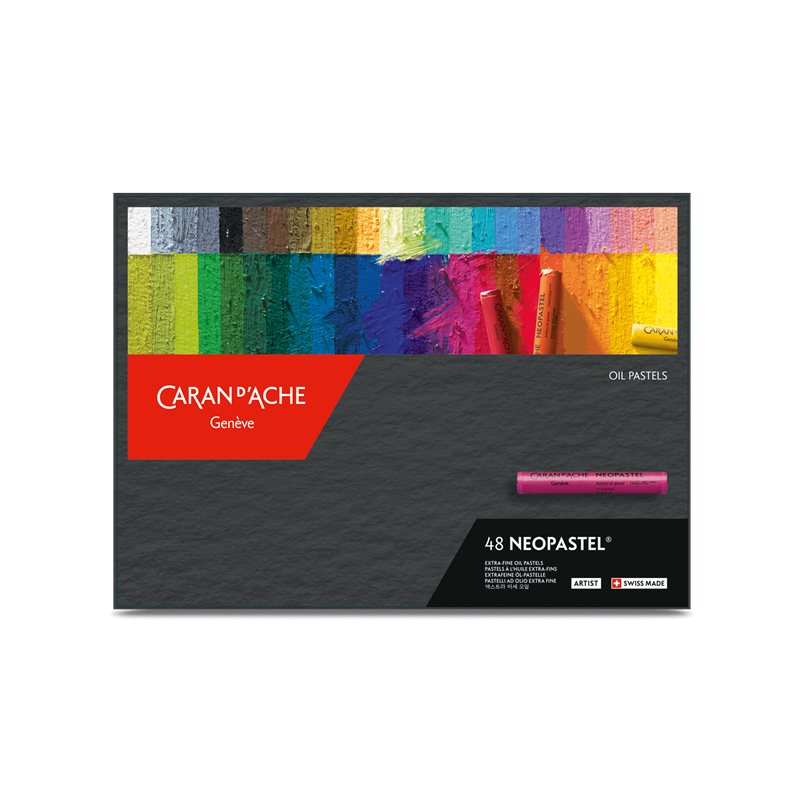Boîte carton contenant 48 pastels à l'huile Neopastel - Caran d'Ache