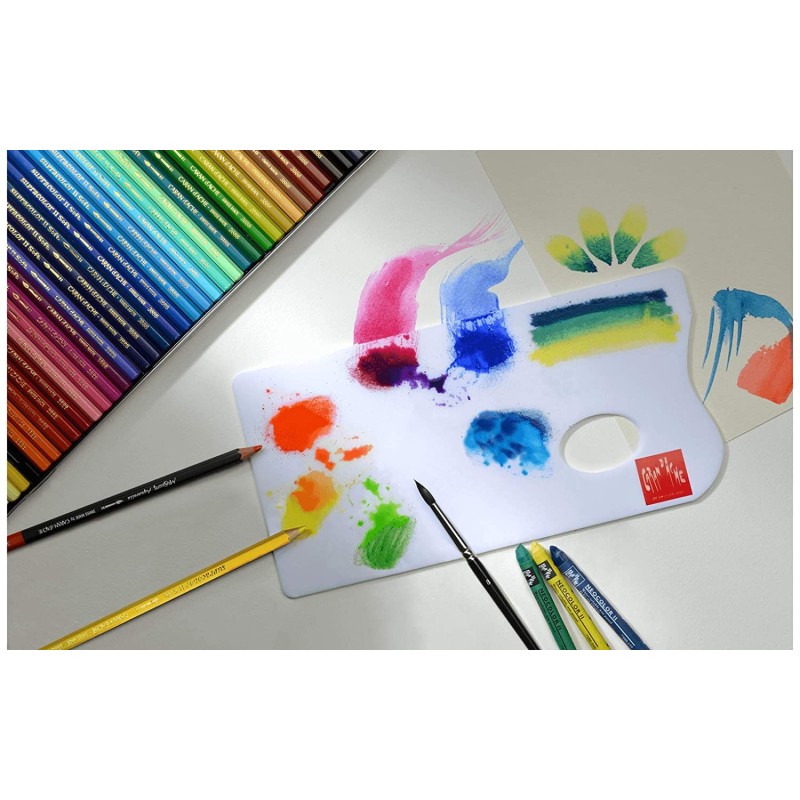 Palette pour les mélanges à l'aquarelle 