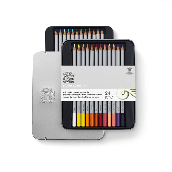 Boîte de 24 crayons de couleur Winsor & Newton