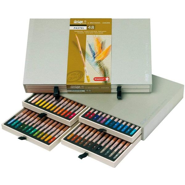 Coffret de 48 crayons pastels - Bruynzeel