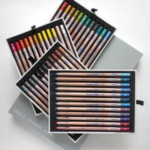 Coffret à tiroirs de rangement pour 48 crayons pastels secs