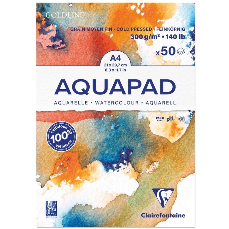 Bloc Goldline Aquapad format a4