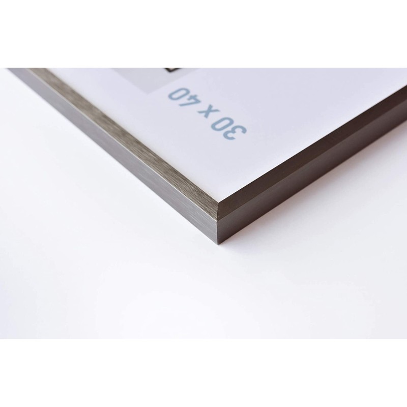 Cadre Nielsen C2 en couleur gris mat brossé