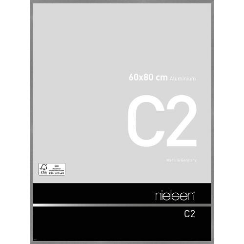 Cadre photo Nielsen C2 gris mat brossé