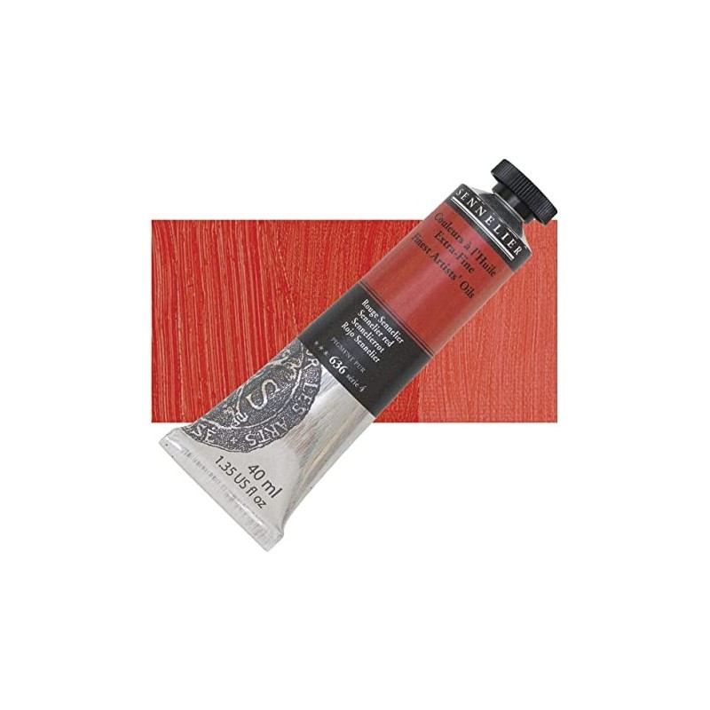 Peinture à l'huile rouge Sennelier